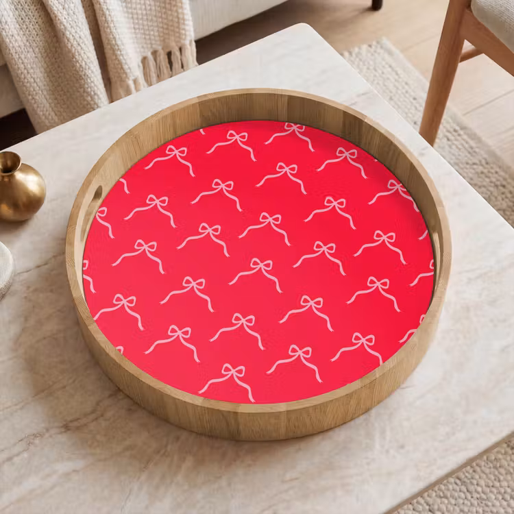 Dienblad - Strik - Rood - Kerst — 2