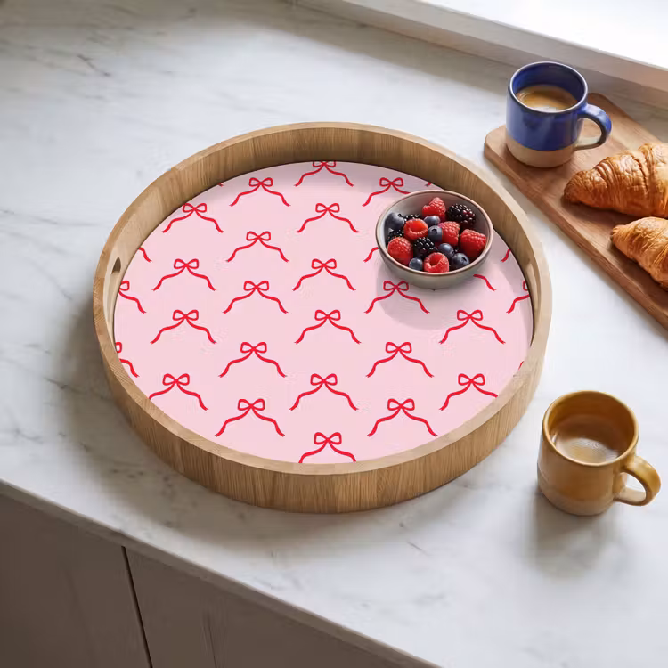 Dienblad - Strik - Rood - Kerst - Roze — 4