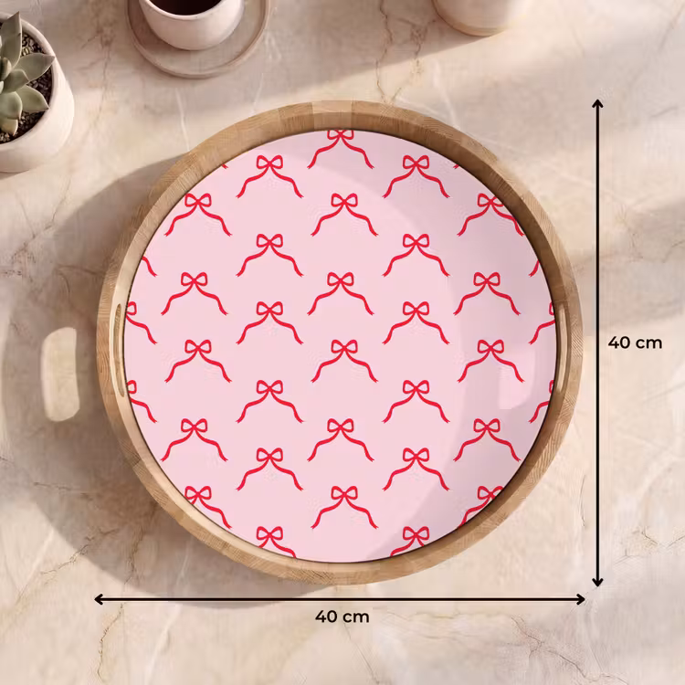 Dienblad - Strik - Rood - Kerst - Roze — 9