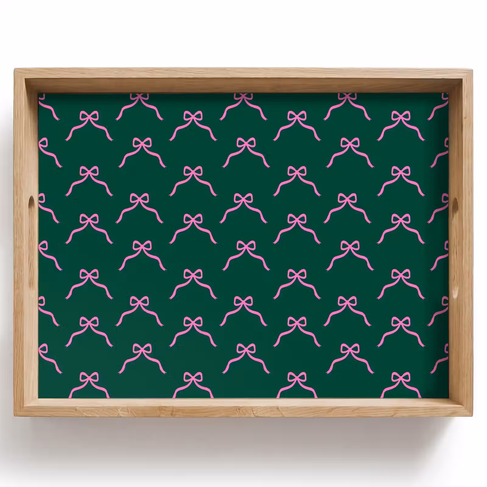Dienblad - Kerst - Neon - Groen - Strik — 1