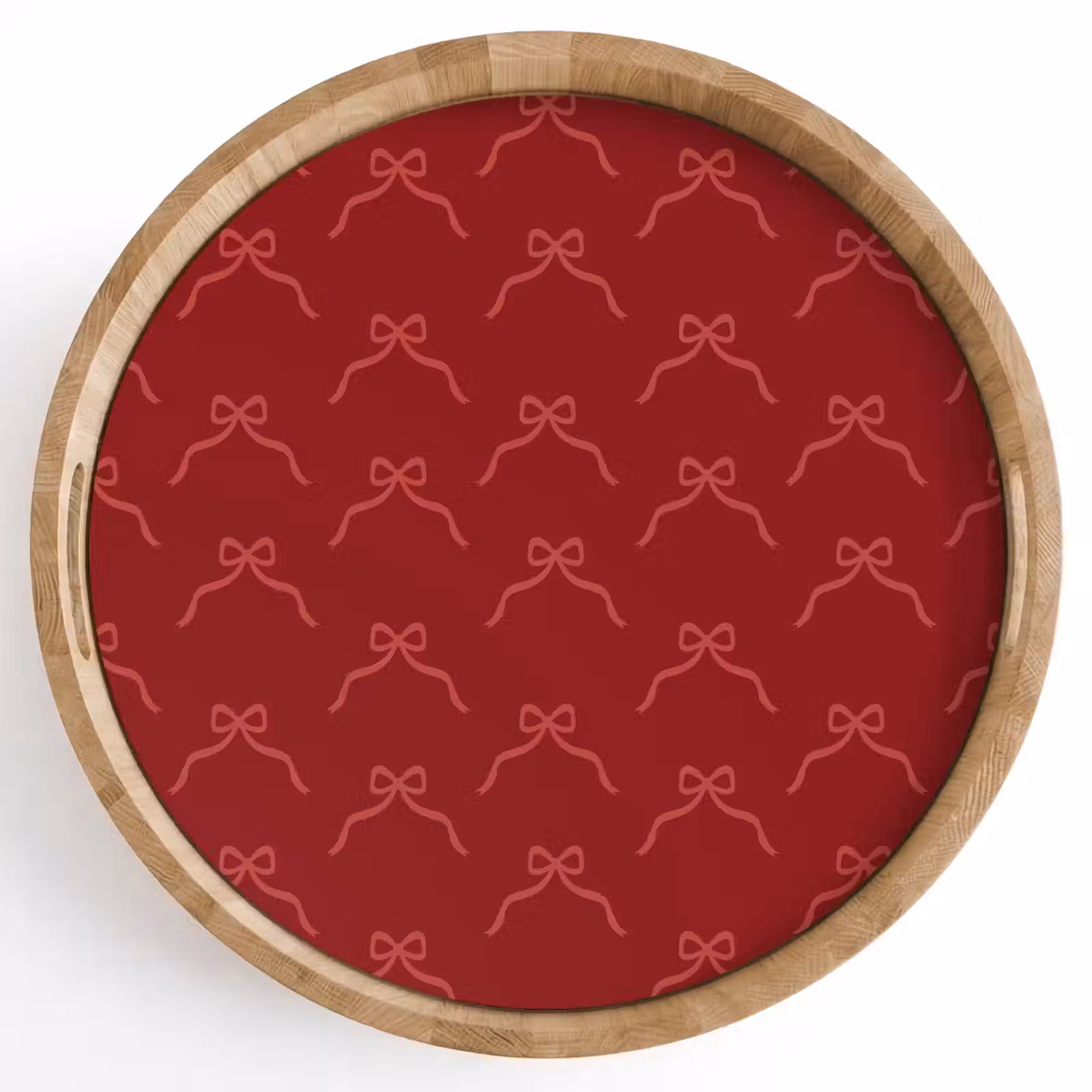 Dienblad - Strik - Roze - Rood - Kerst — 1
