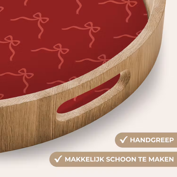 Dienblad - Strik - Roze - Rood - Kerst — 5