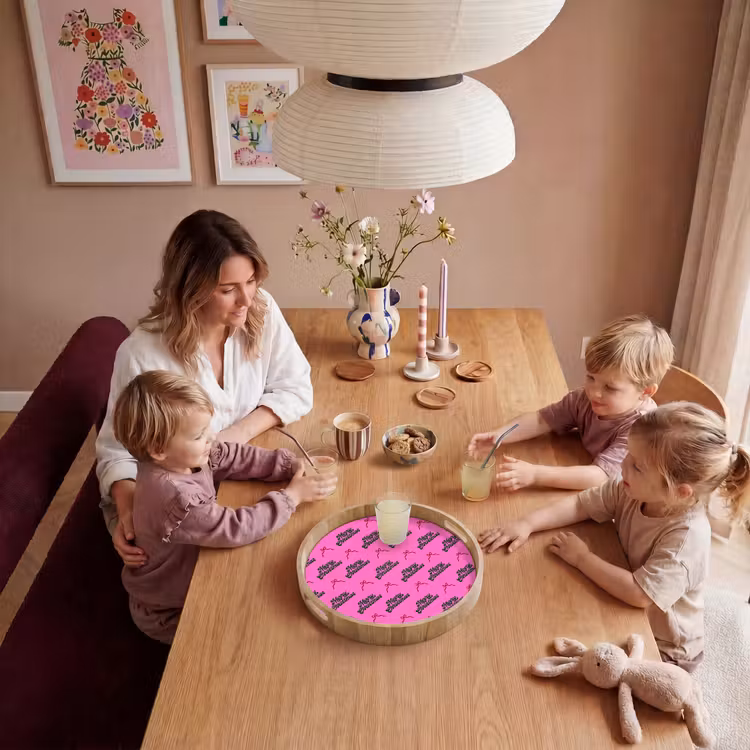 Dienblad - Tekst - Neon - Roze - Kerst — 7