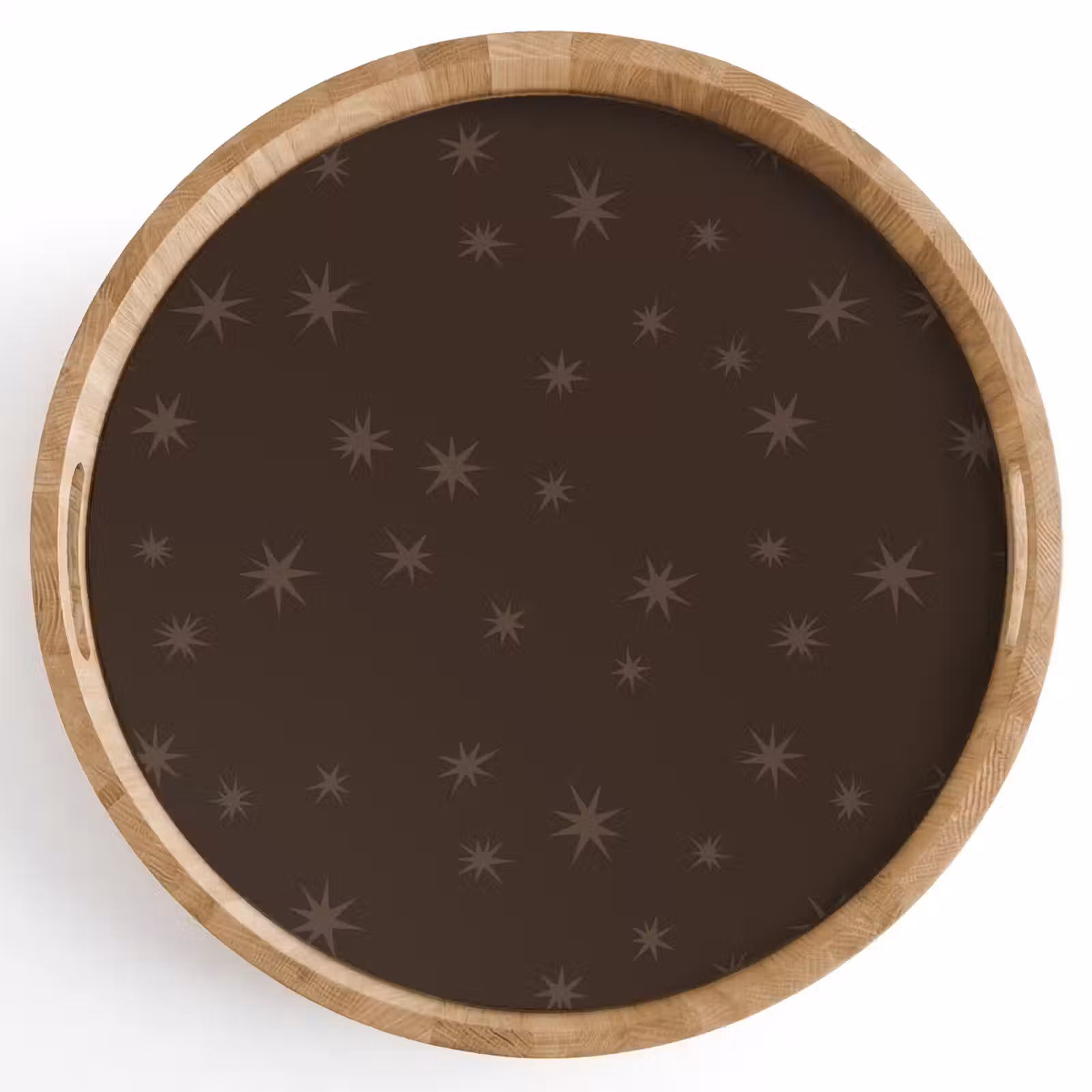 Dienblad - Bruin - Sterren - Kerst — 1