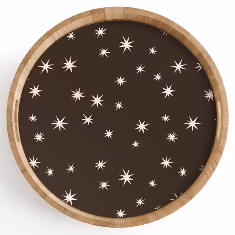 Dienblad - Bruin - Ster - Kerst — 1