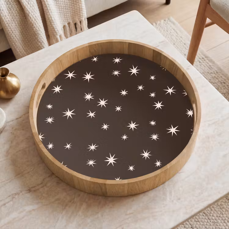 Dienblad - Bruin - Ster - Kerst — 2