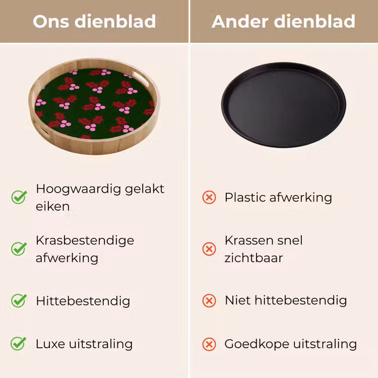 Dienblad - Neon - Hulst - Kerst — 3