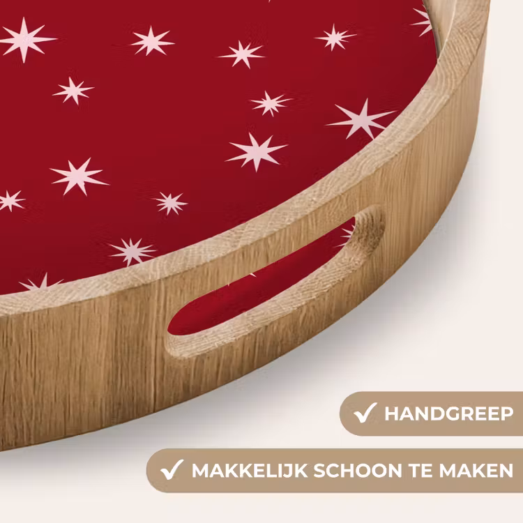 Dienblad - Rood - Wit - Kerst - Ster — 5