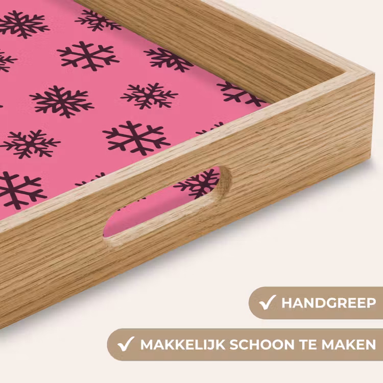 Dienblad - Sneeuwvlok - Paars - Roze - Kerst — 5