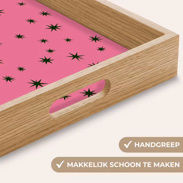Dienblad - Ster - Groen - Roze - Kerst — 5