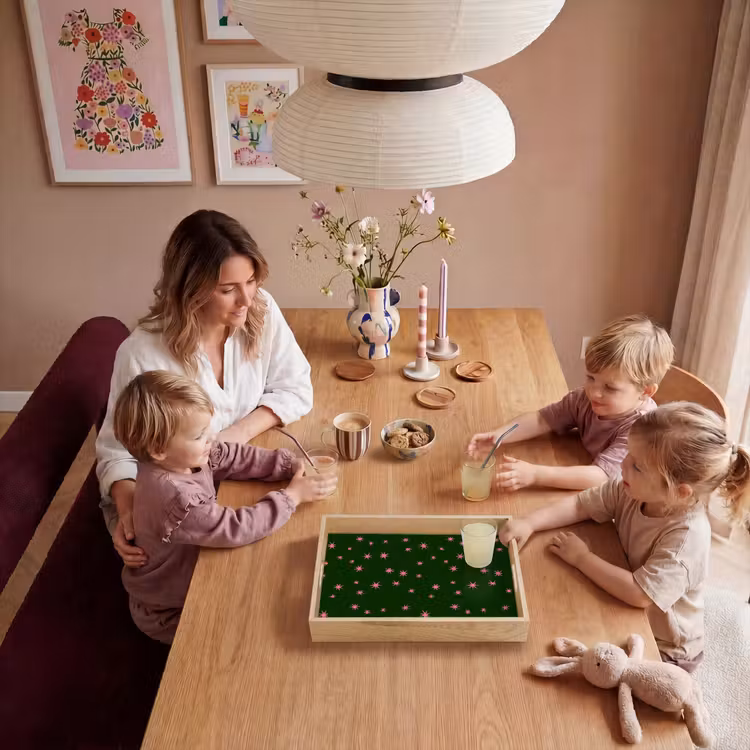 Dienblad - Ster - Roze - Groen - Kerst — 7