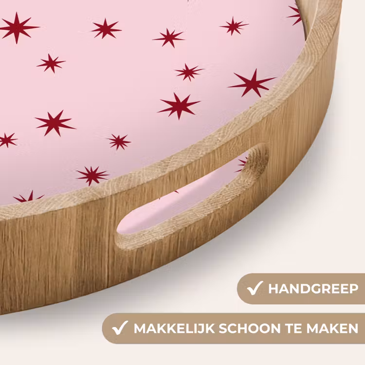 Dienblad - Ster - Roze - Rood — 5