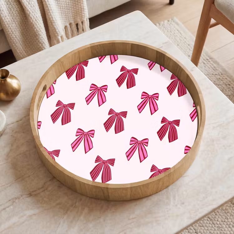Dienblad - Strikken - Kerst - Roze — 2