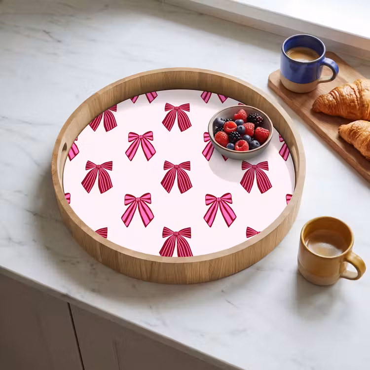 Dienblad - Strikken - Kerst - Roze — 4