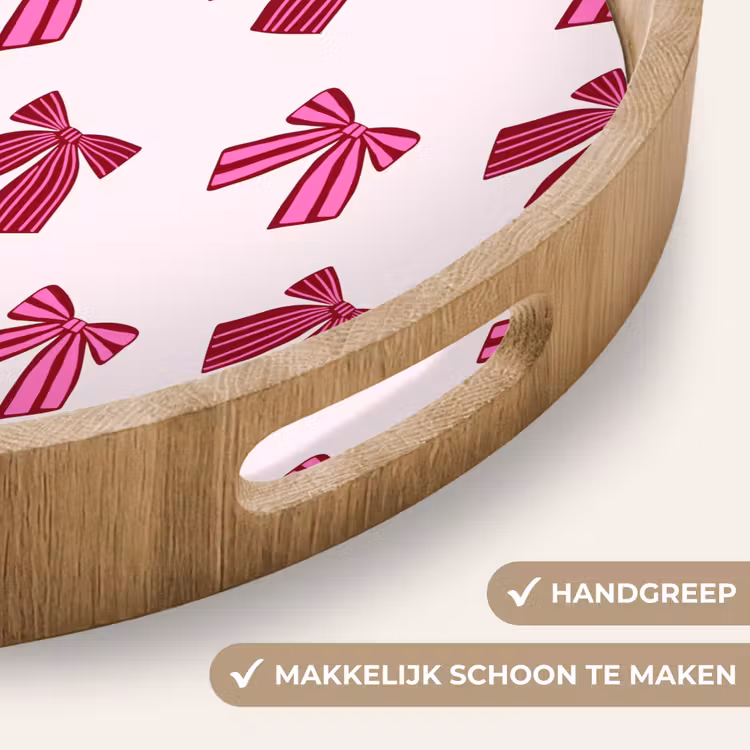 Dienblad - Strikken - Kerst - Roze — 5