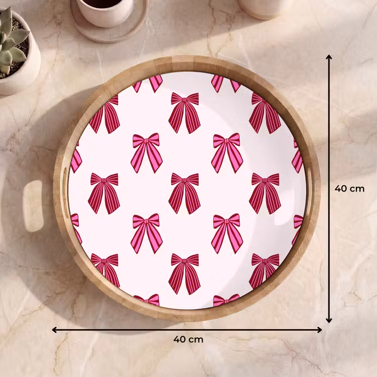 Dienblad - Strikken - Kerst - Roze — 9