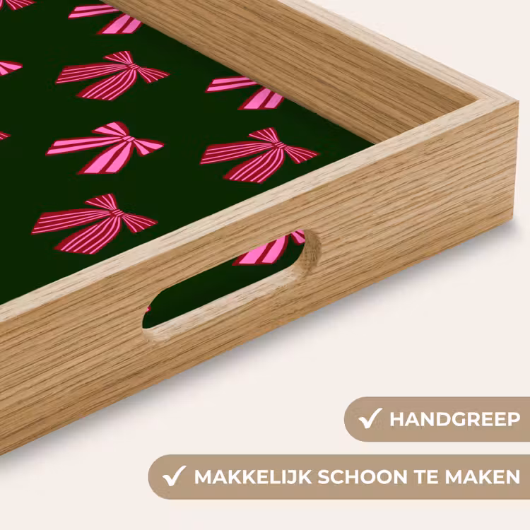 Dienblad - Strikken - Kerst - Roze - Groen — 5