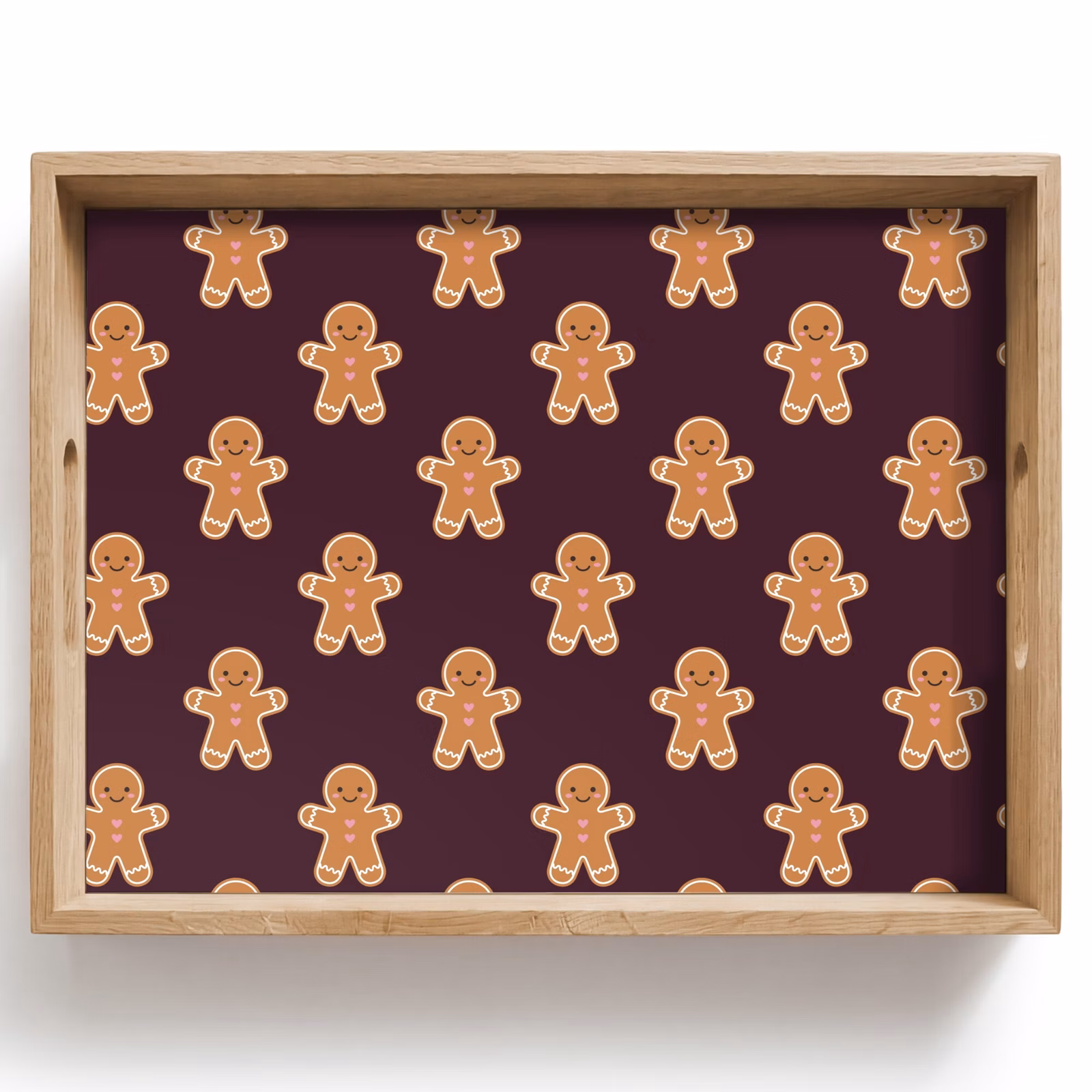 Dienblad - Peperkoek - Kerst - Burgundy — 1