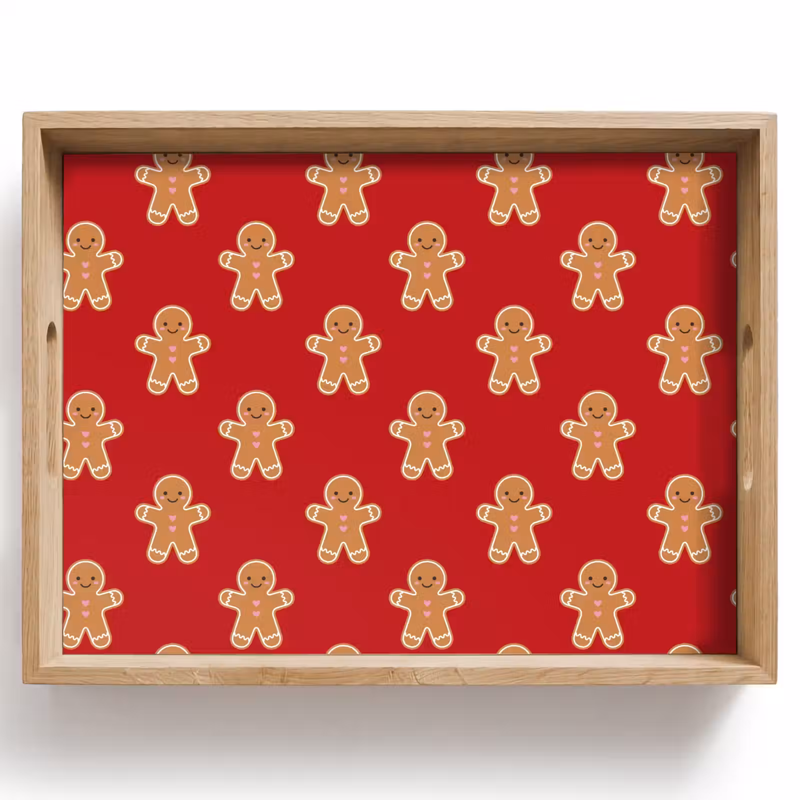Dienblad - Peperkoek - Kerst - Rood — 1