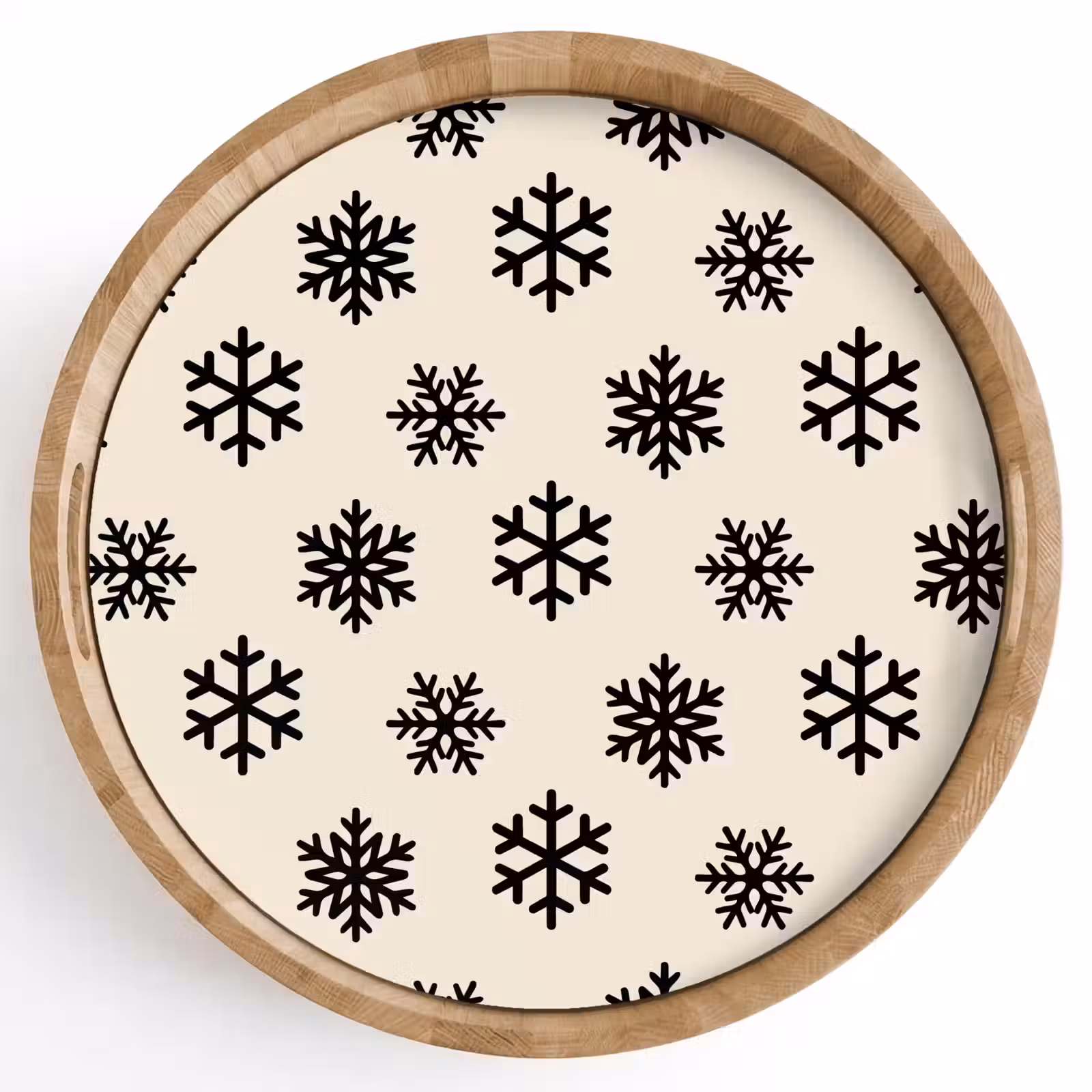 Dienblad - Sneeuwvlok - Crème - Wit — 1