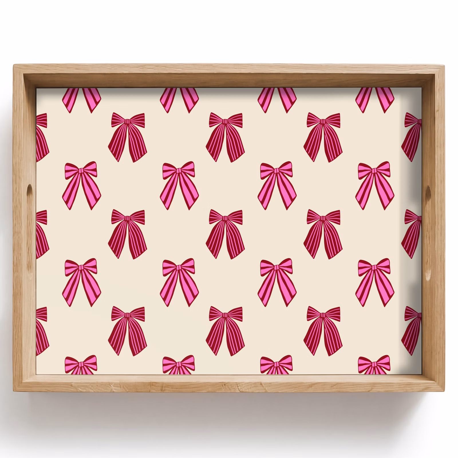 Dienblad - Strikken - Kerst - Roze - Crème — 1