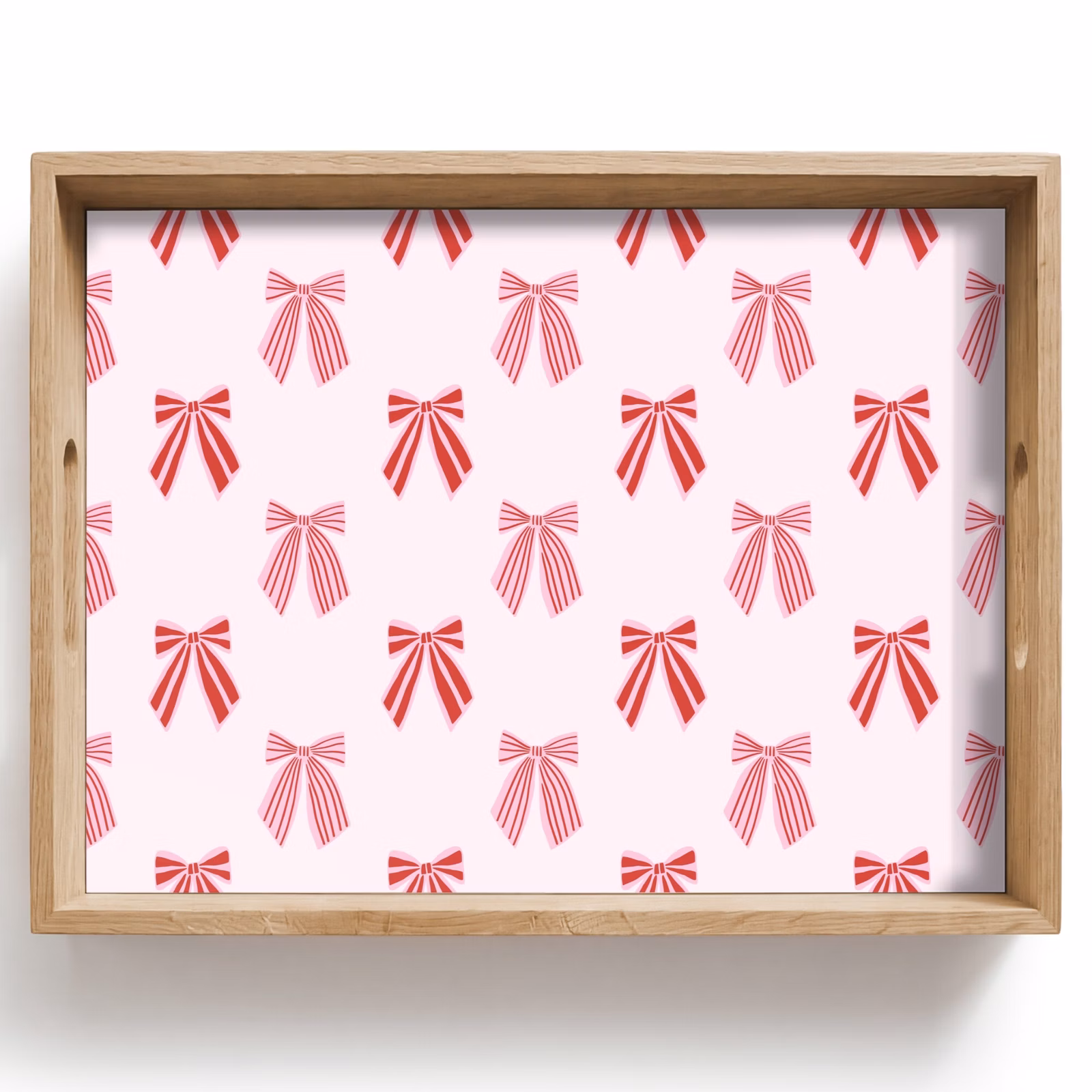 Dienblad - Strikken - Kerst - Roze - Rood — 1