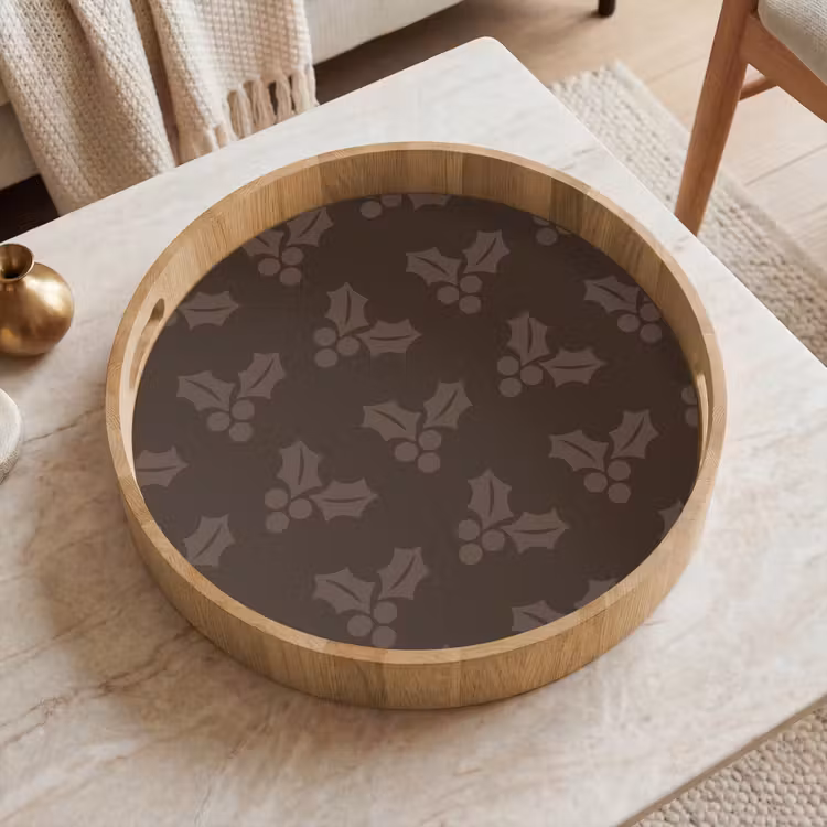 Dienblad - Kerst - Hulst - Bruin — 2