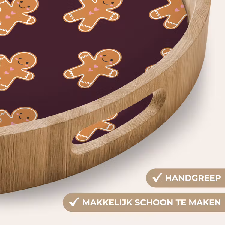 Dienblad - Peperkoek - Kerst - Burgundy — 5