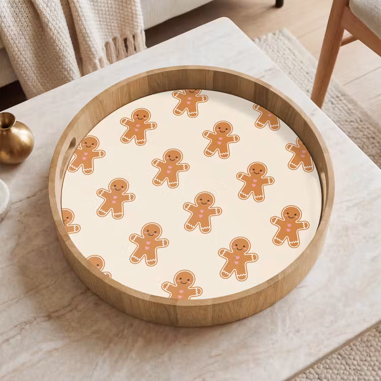 Dienblad - Peperkoek - Kerst - Crème — 2