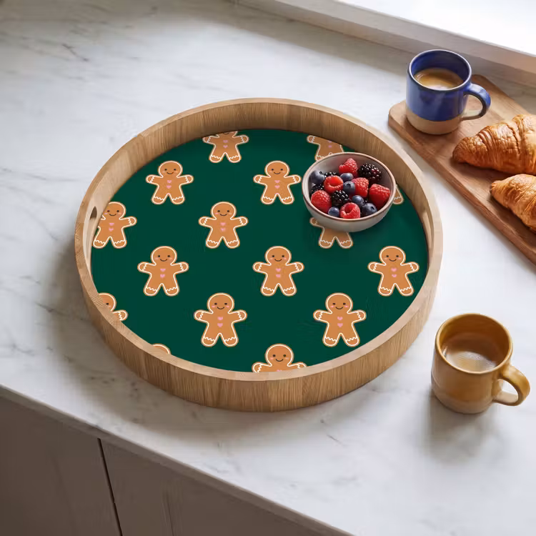 Dienblad - Peperkoek - Kerst - Groen — 4