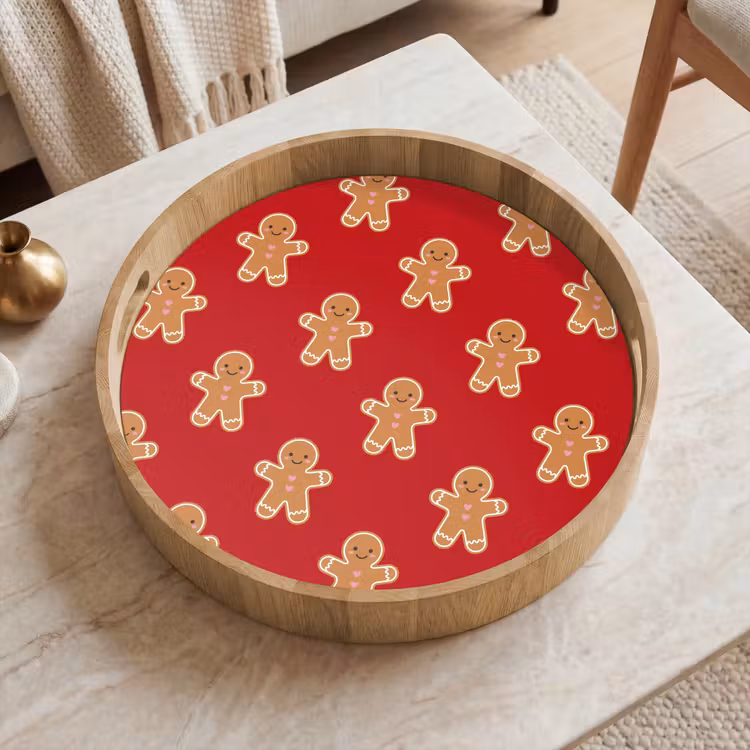 Dienblad - Peperkoek - Kerst - Rood — 2