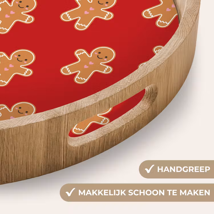 Dienblad - Peperkoek - Kerst - Rood — 5