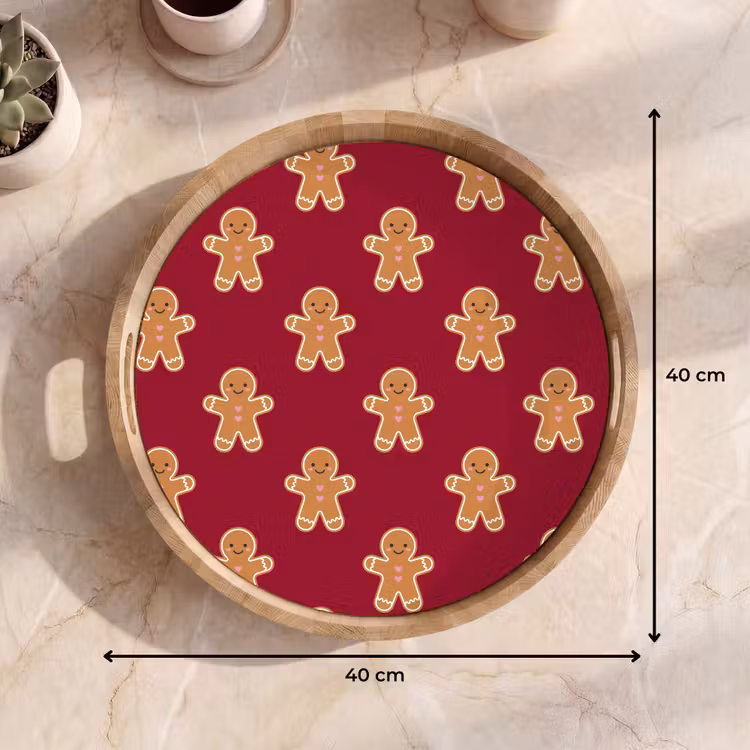 Dienblad - Peperkoek - Kerst - Rood — 9