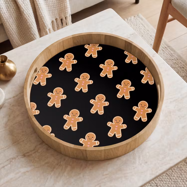 Dienblad - Peperkoek - Kerst - Zwart — 2