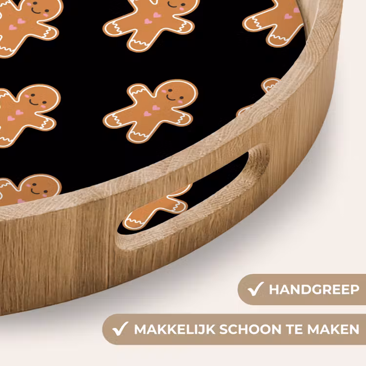 Dienblad - Peperkoek - Kerst - Zwart — 5
