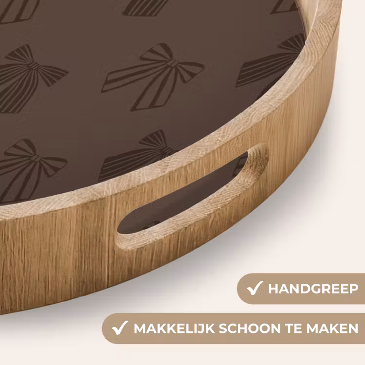Dienblad - Strikken - Kerst - Bruin — 5