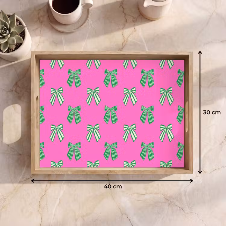 Dienblad - Strikken - Kerst - Neon - Roze - Groen — 9