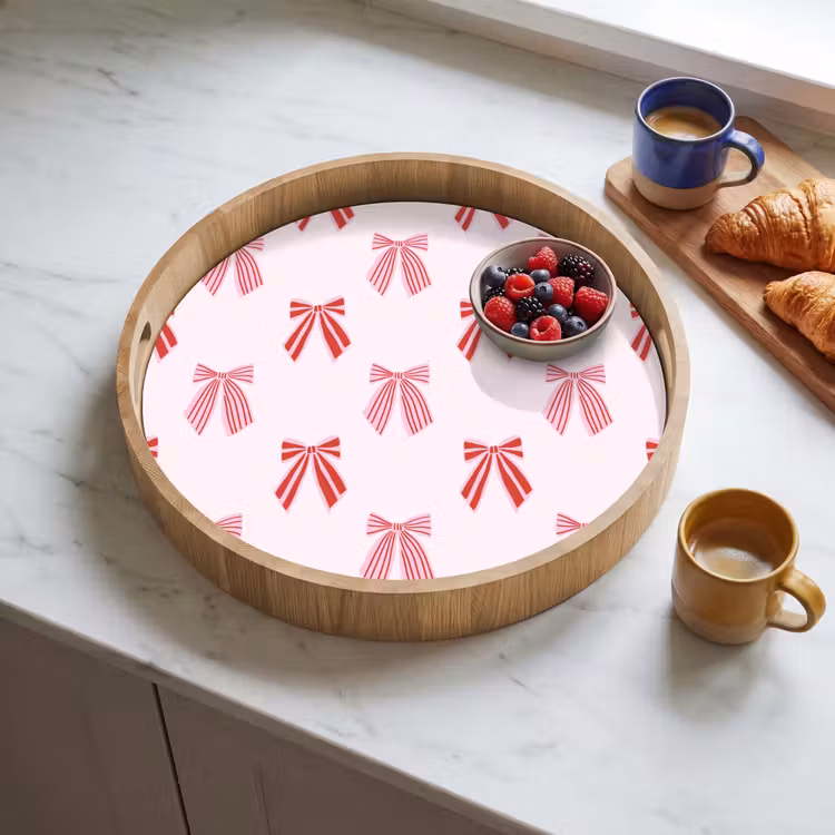 Dienblad - Strikken - Kerst - Roze - Rood — 4
