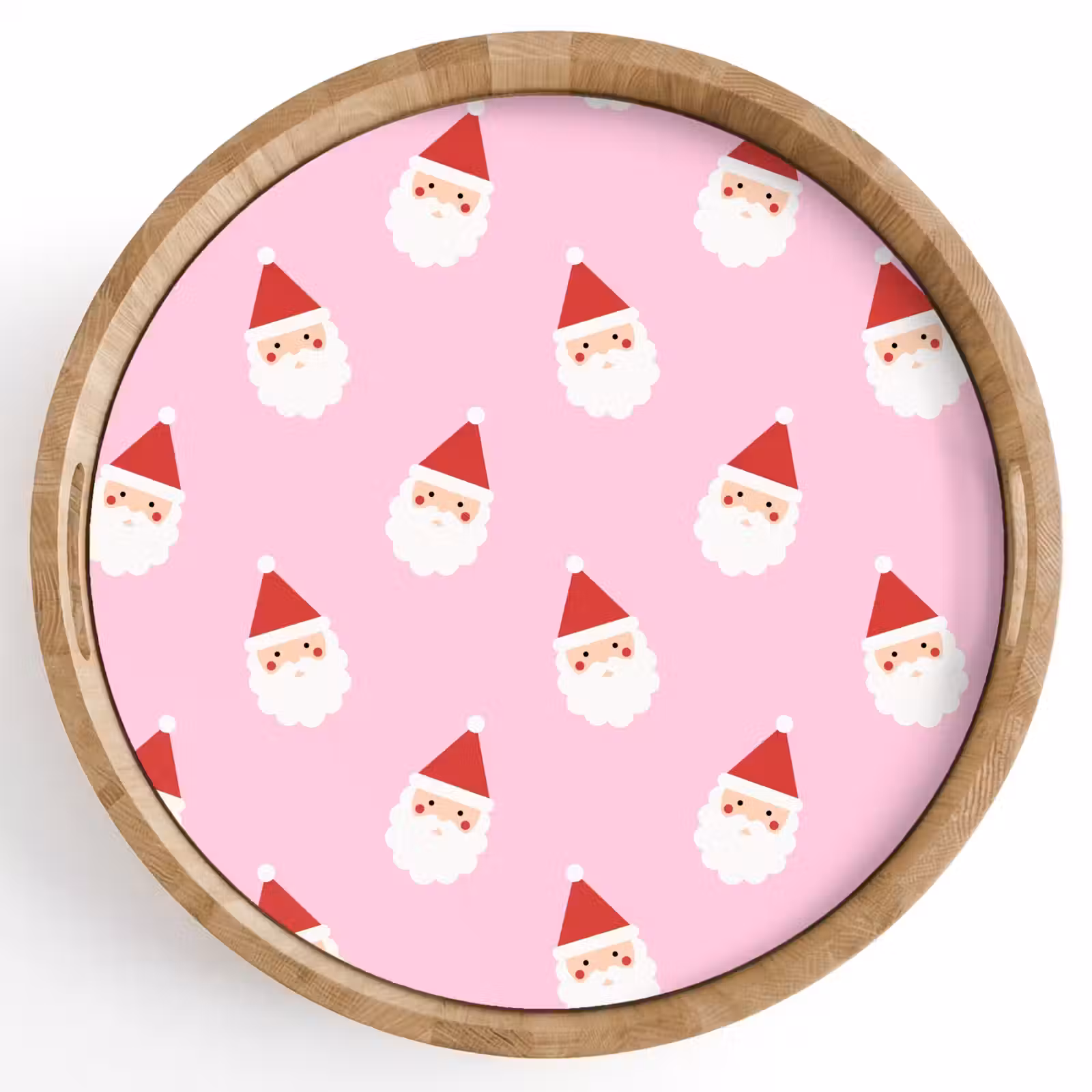 Dienblad - Kerstman - Kerst - Roze — 1