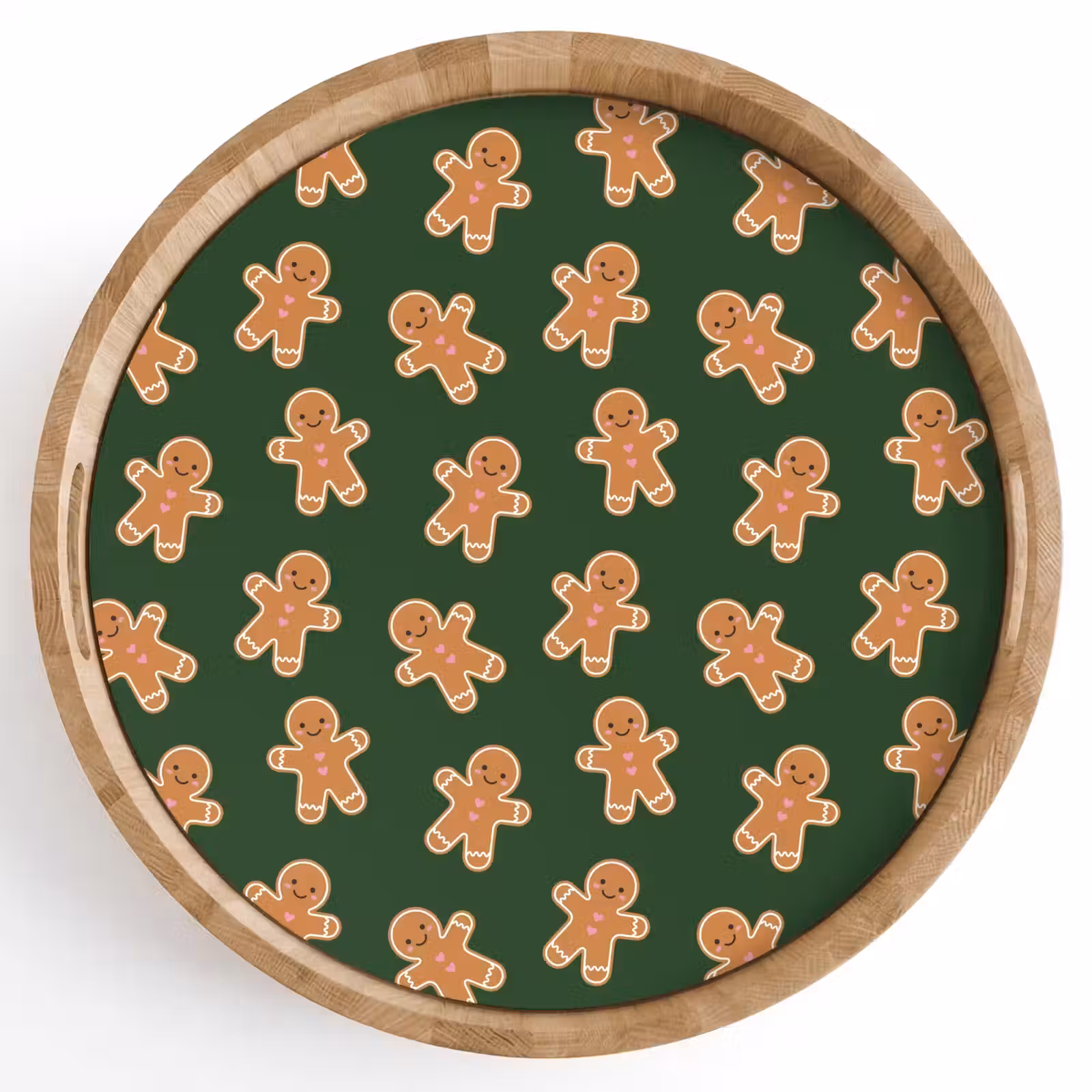 Dienblad - Peperkoek - Kerst - Groen - Bruin — 1