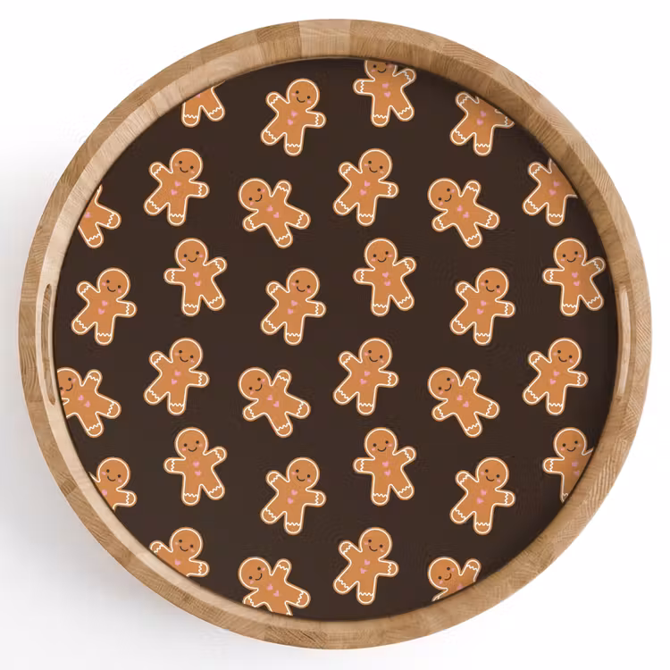 Dienblad - Bruin - Peperkoek - Kerst — 1