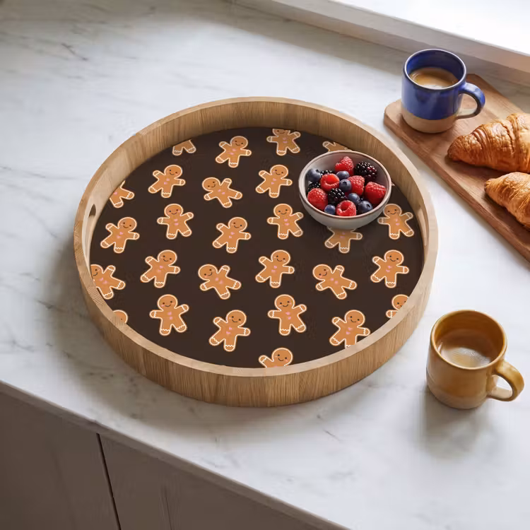 Dienblad - Bruin - Peperkoek - Kerst — 4