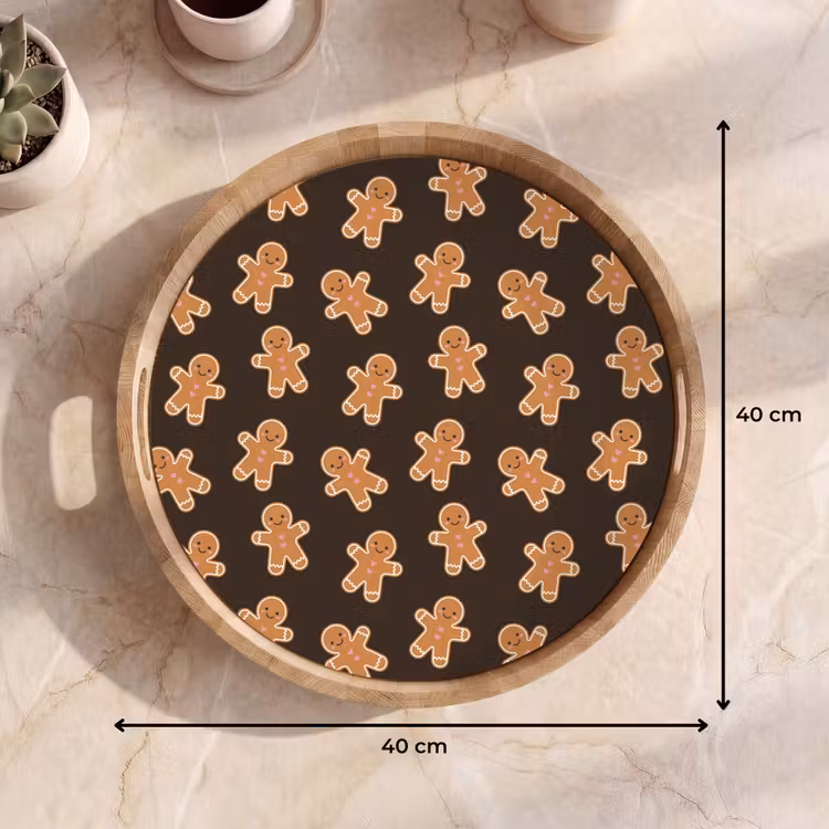 Dienblad - Bruin - Peperkoek - Kerst — 9