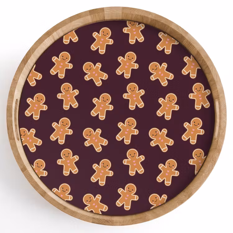 Dienblad - Burgudy - Peperkoek - Kerst — 1