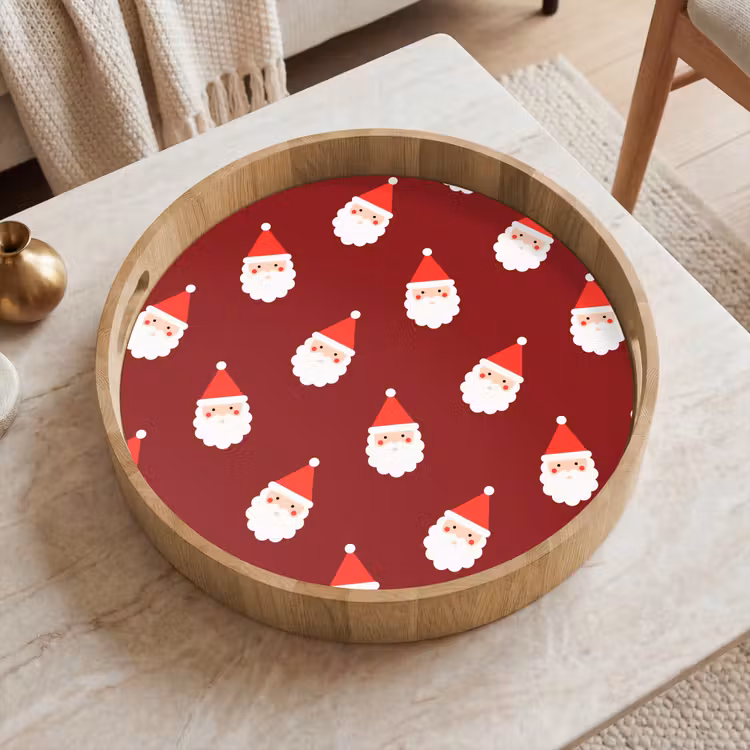 Dienblad - Kerst - Kerstman - Rood — 2