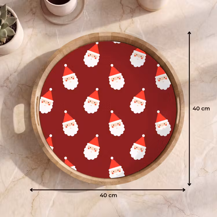 Dienblad - Kerst - Kerstman - Rood — 9