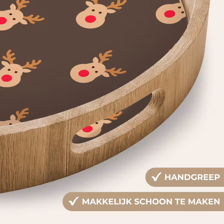 Dienblad - Kerst - Rendieren - Bruin — 5