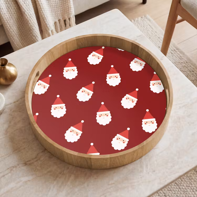 Dienblad - Kerstman - Kerst - Rood — 2