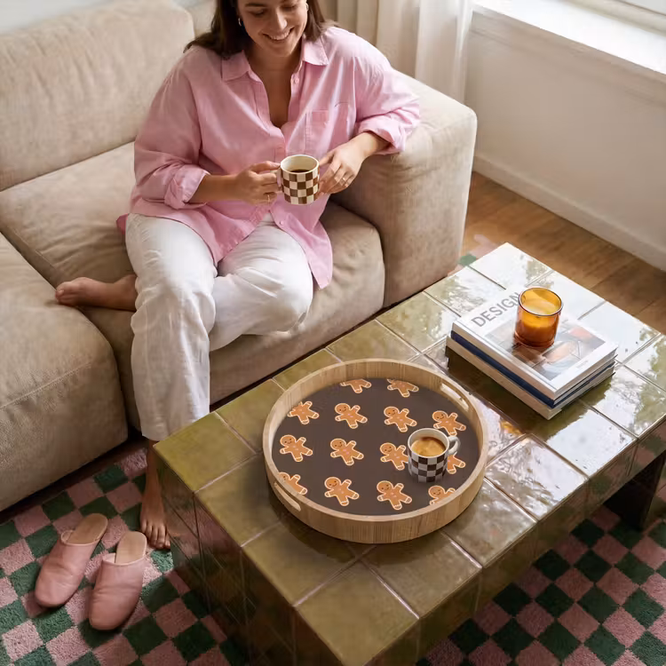 Dienblad - Peperkoek - Kerst - Bruin — 6