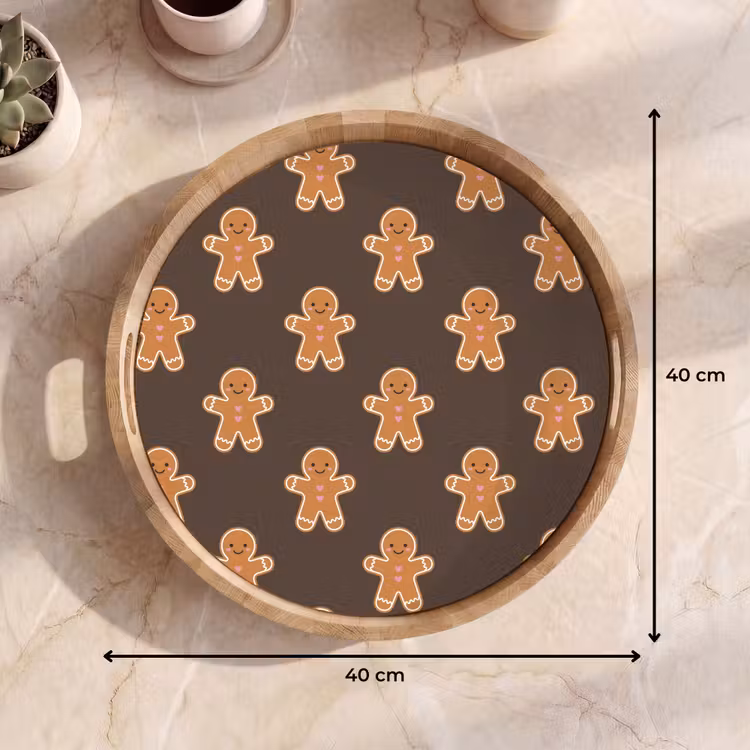 Dienblad - Peperkoek - Kerst - Bruin — 9